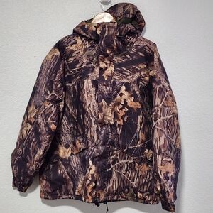 Men's Cabelas Camo Jacket Large Gore-Tex Hunting Coat Vintage Made In USA